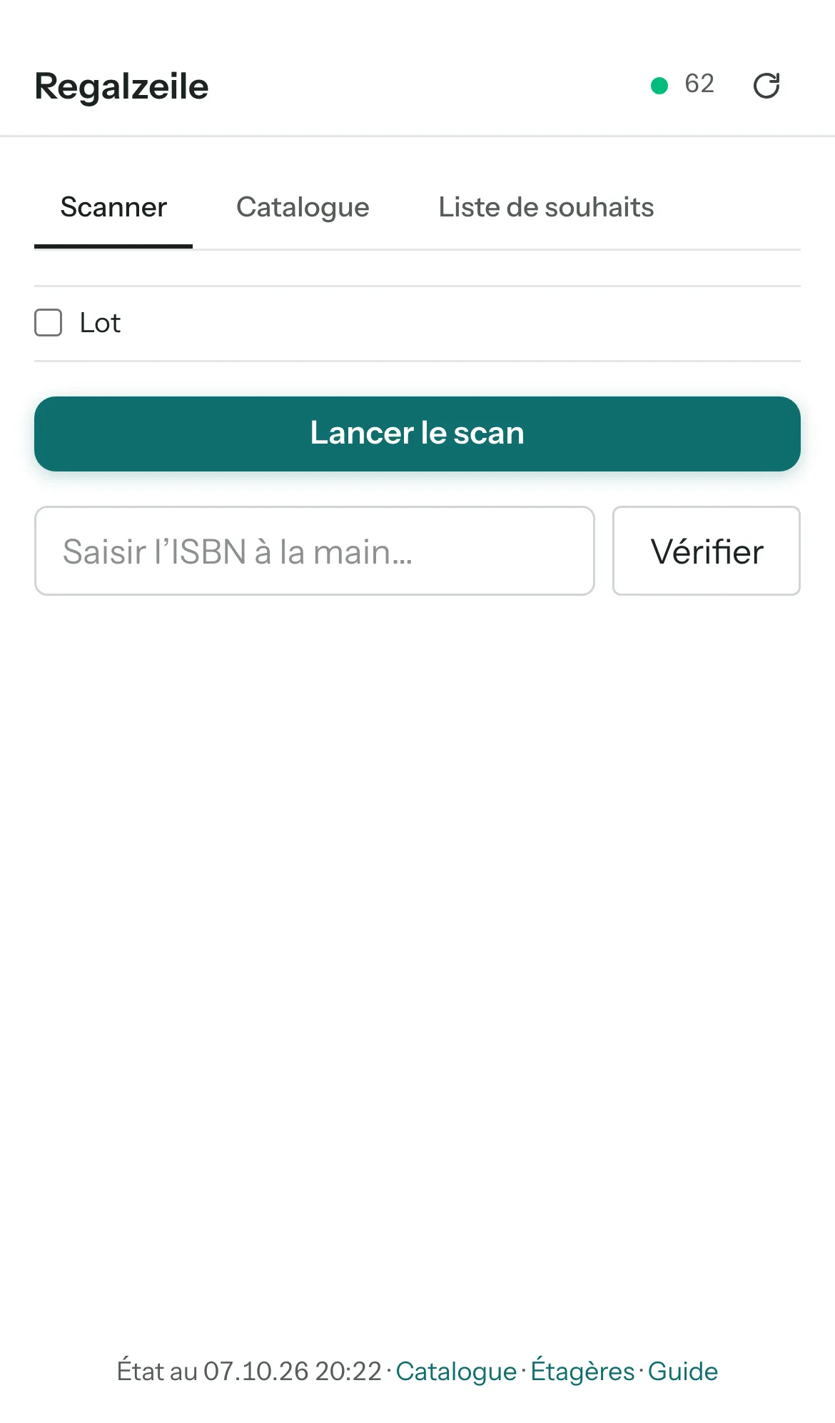 Le scanner sur un iPhone.